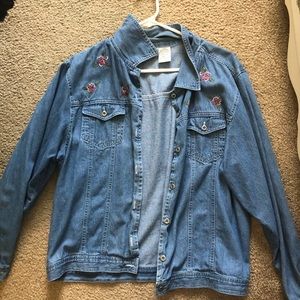 Women’s Floral Jean Jacket
